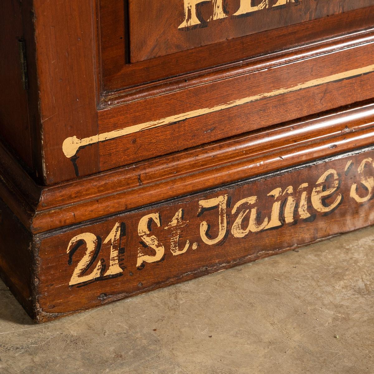 19thC English Walnut Gun Store Advertising Cabinet c.1890 7