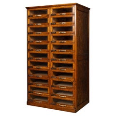 20th Century English Oak Twenty Two Drawers Haberdashery, c.1930