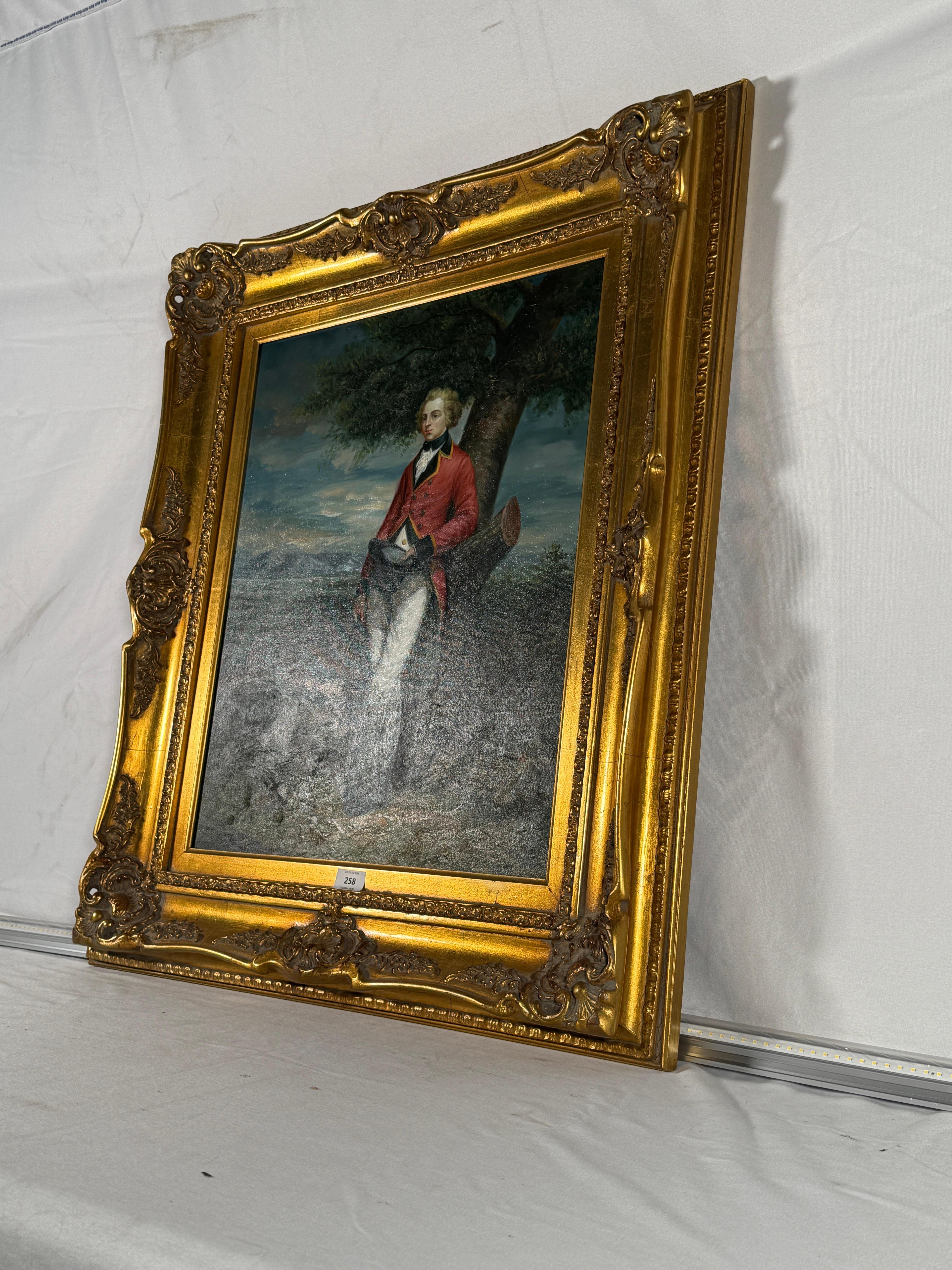 Pintura al óleo inglesa del siglo XX de un golfista Victoriano en venta