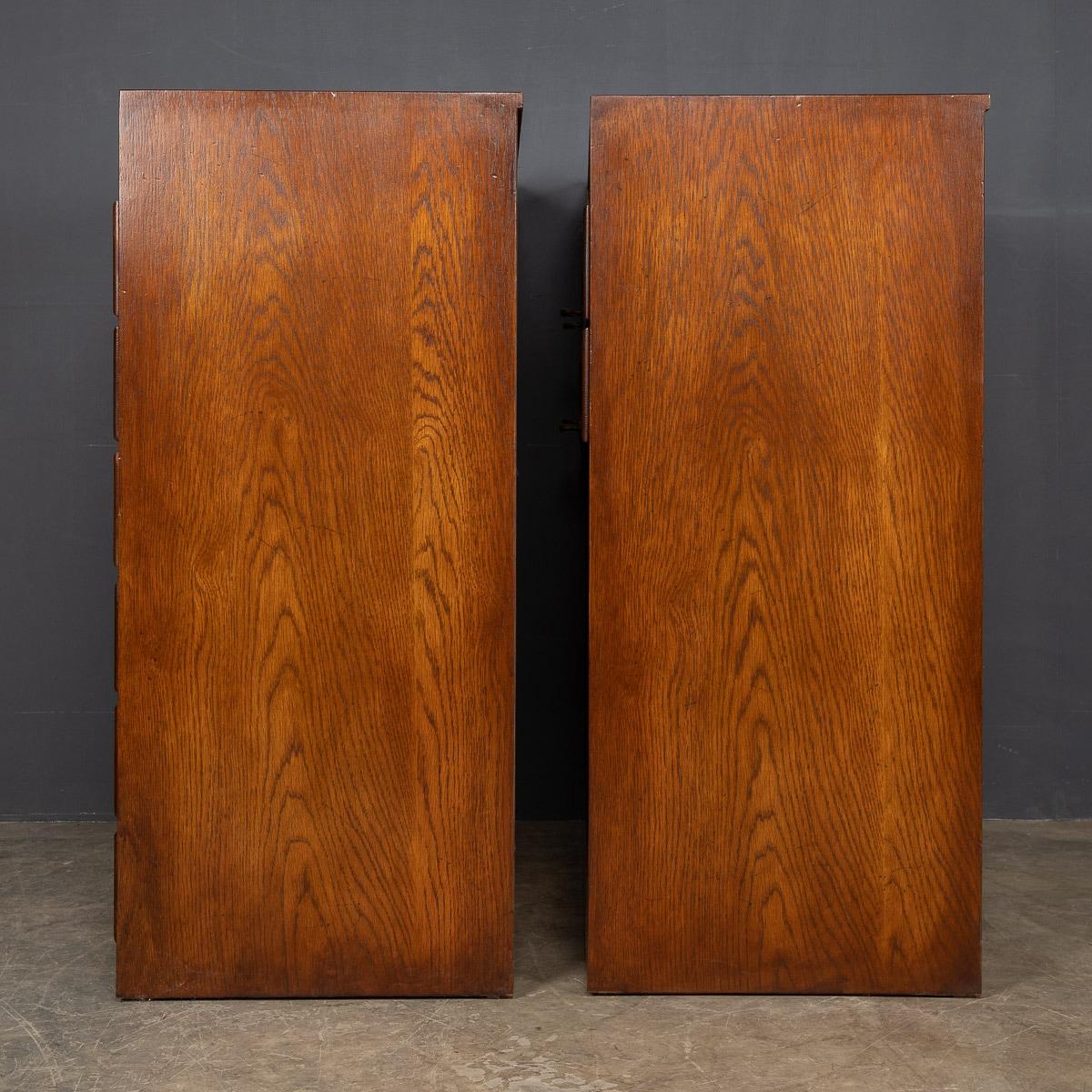 20th Century English Pair Of Mahogany Clothing Haberdashery Cabinets, c.1920 In Good Condition In Royal Tunbridge Wells, Kent