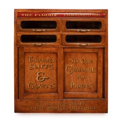 20th Century English Pair of Oak Haberdashery, circa 1930