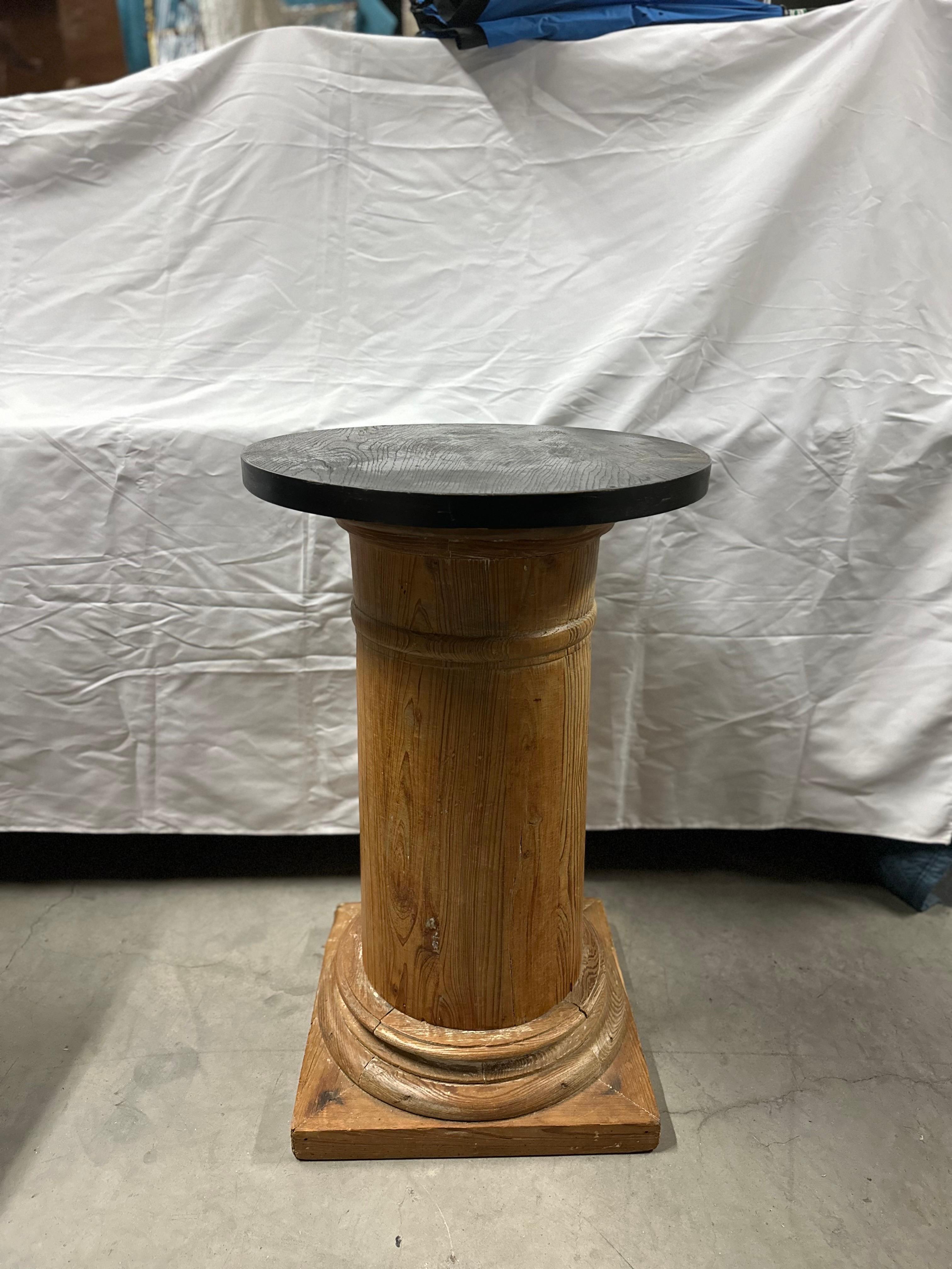 Painted 20th Century English Pine Column For Sale