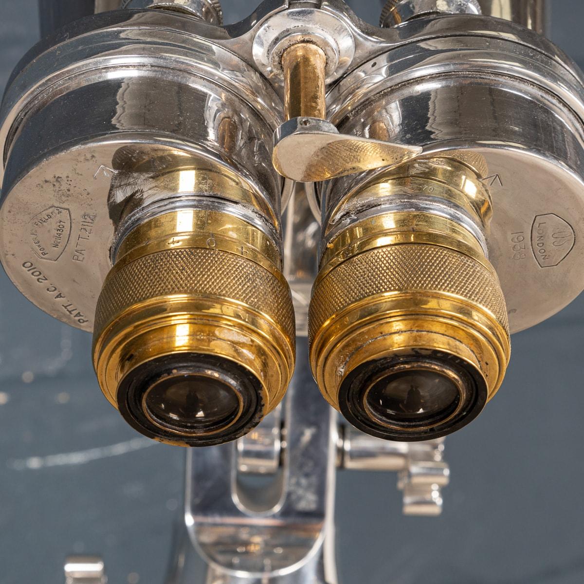 20th Century English Polished Observation Binoculars By Ross, c.1940 For Sale 10