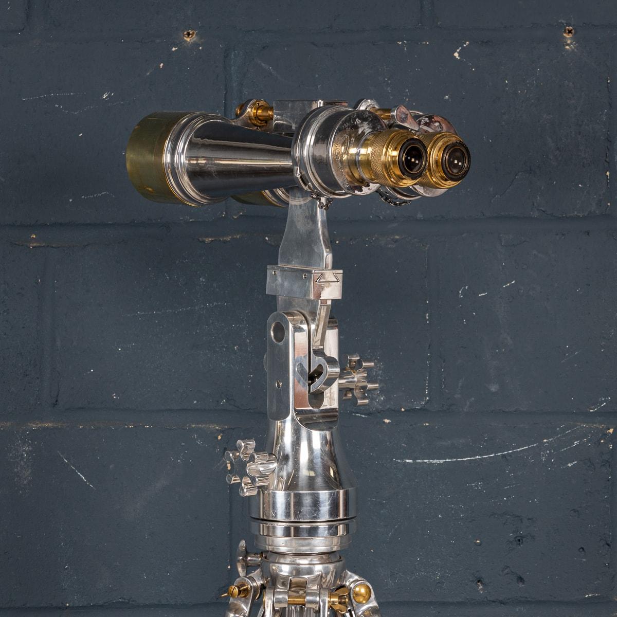 20th Century English Polished Observation Binoculars By Ross, c.1940 1