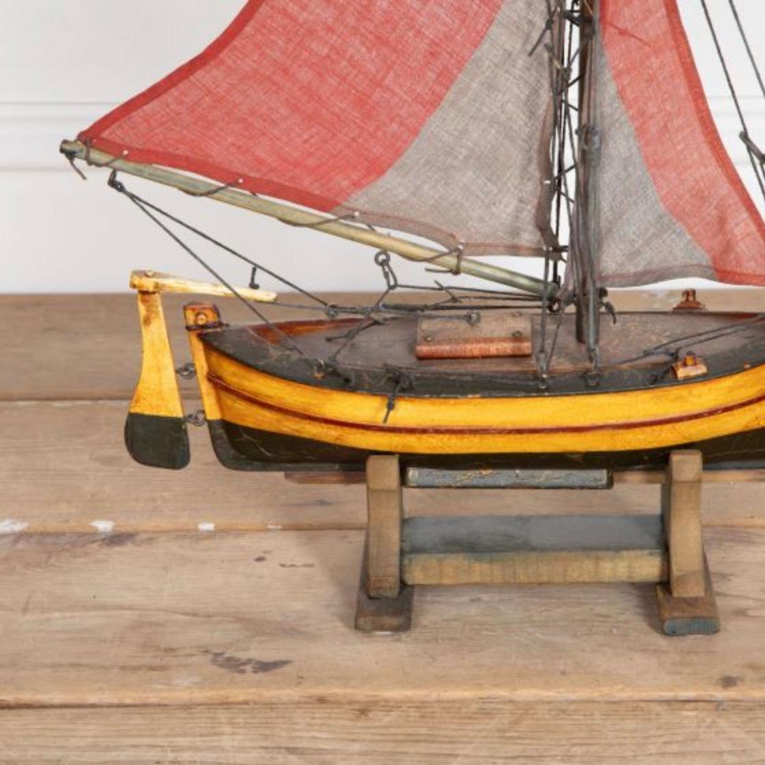 Hand-Crafted 20th Century English Pond Yacht