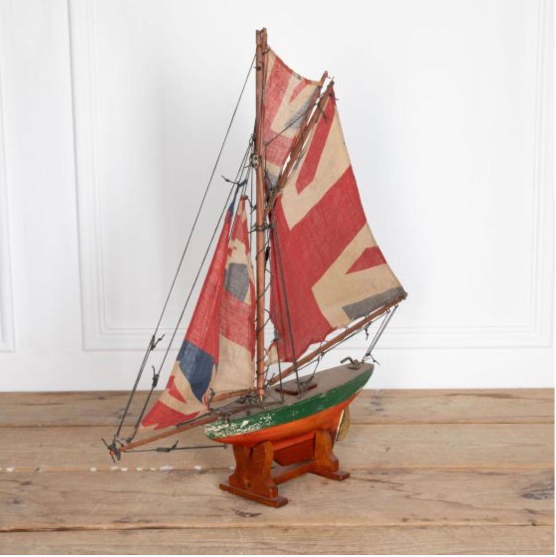 20th Century English Pond Yacht 1