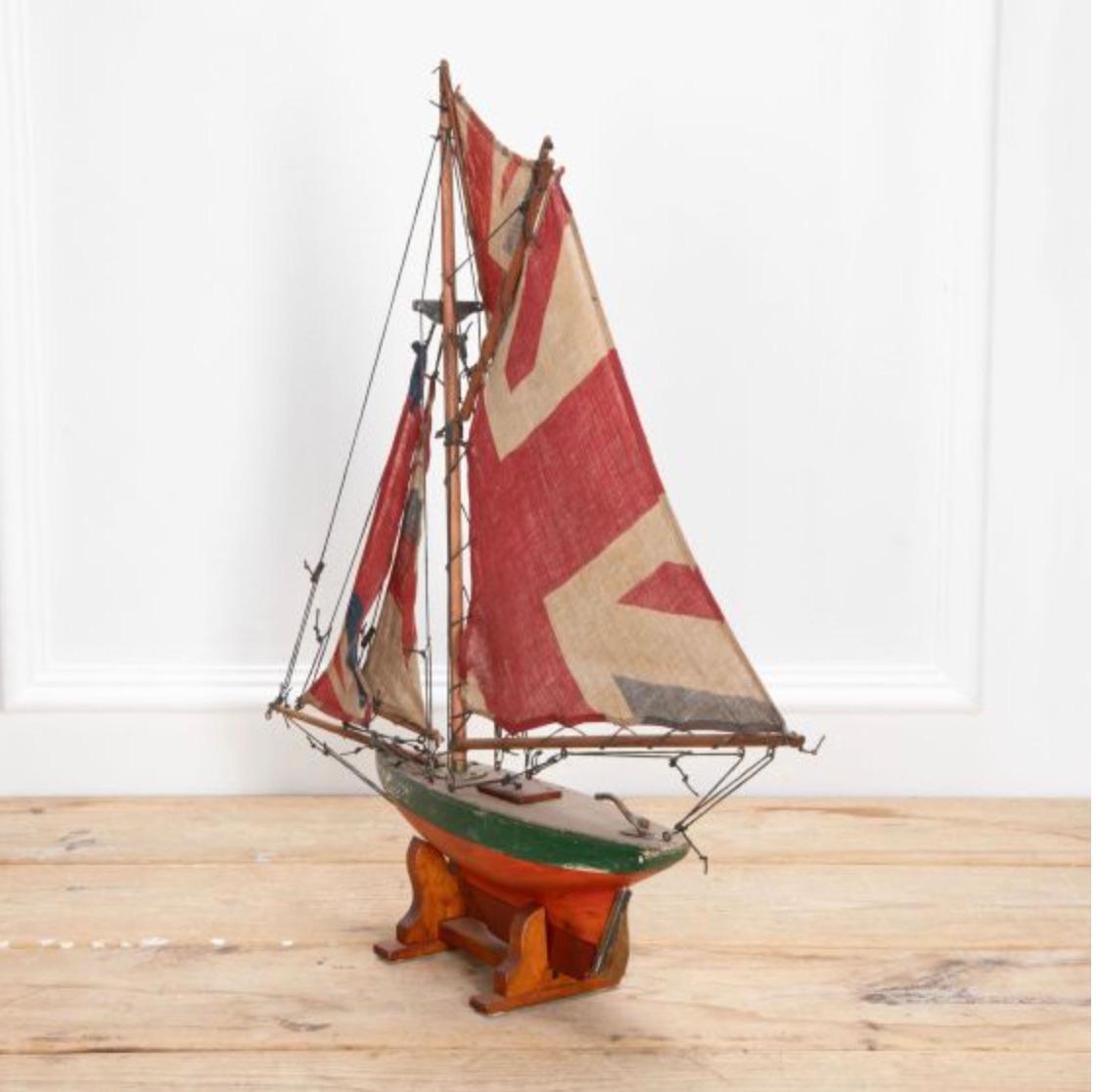 20th Century English Pond Yacht 2