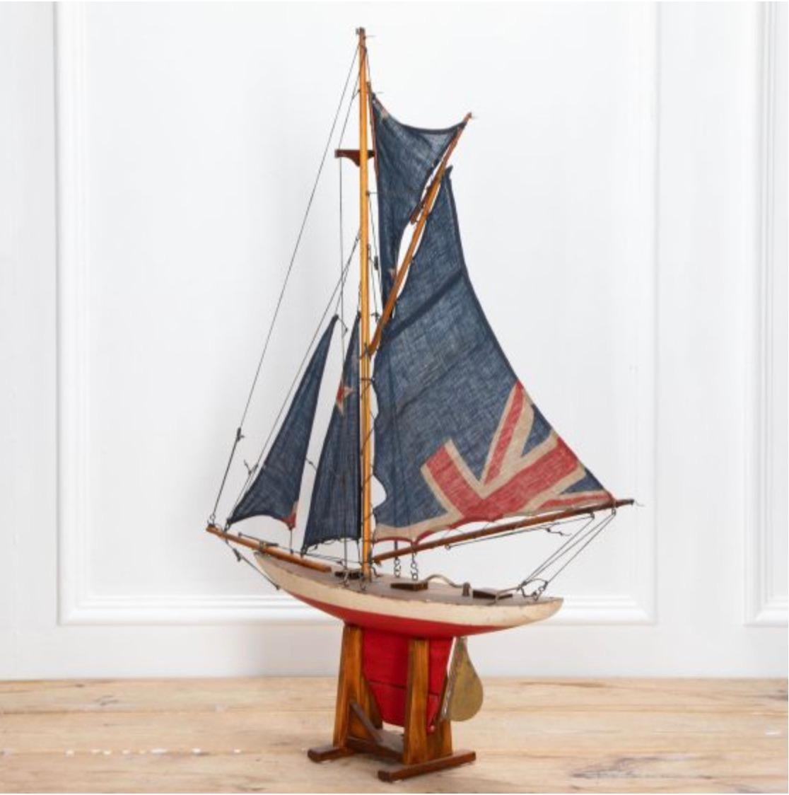 20th Century English Pond Yacht 2