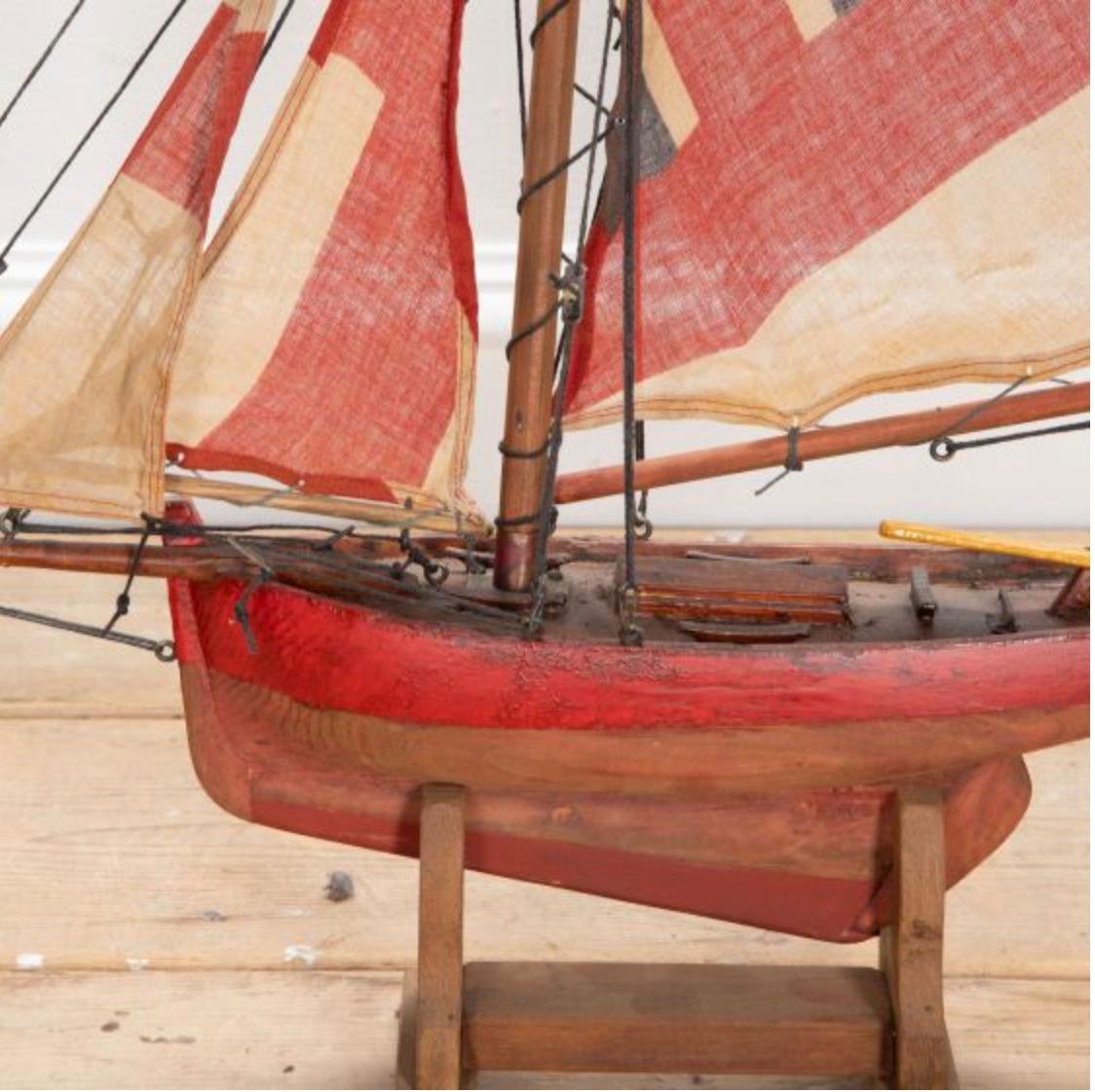 20th Century English Pond Yacht 3