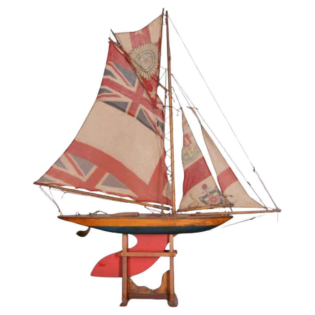 20th Century English Pond Yacht