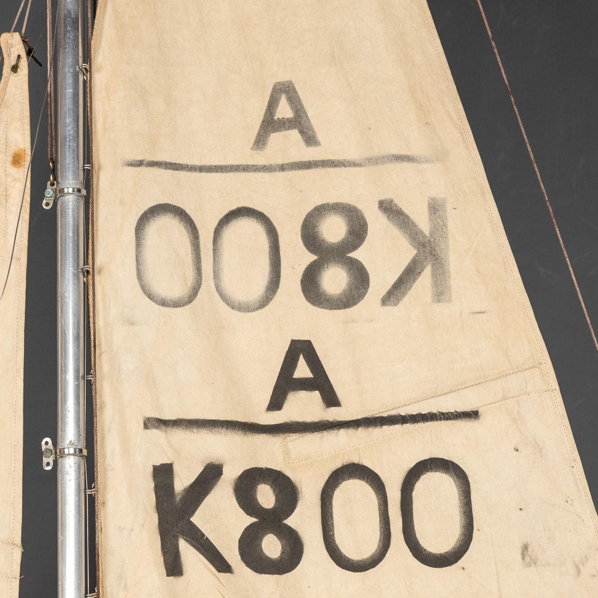 20th Century English Racing Wood Pond Yacht, c.1960 For Sale 2