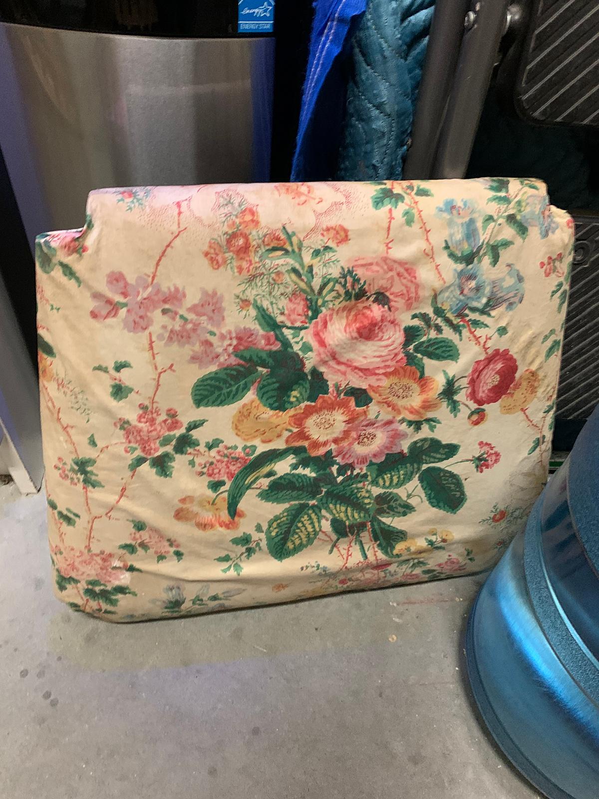 20th Century English Regency Style Red Armchair with Cane Seat 5