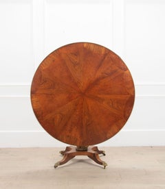 20th Century English Regency Style Tilt Top Table