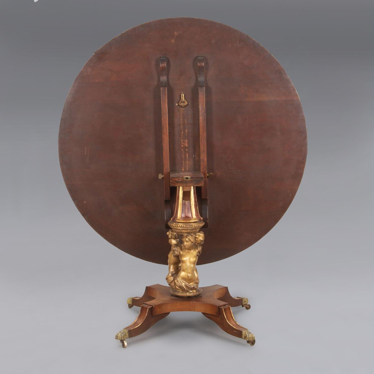 20th Century English Regency Style Tilt Top Table In Good Condition For Sale In London, GB