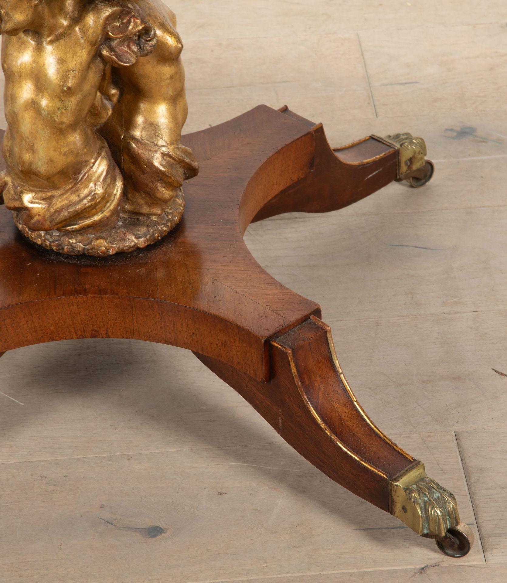 Brass 20th Century English Regency Style Tilt Top Table For Sale