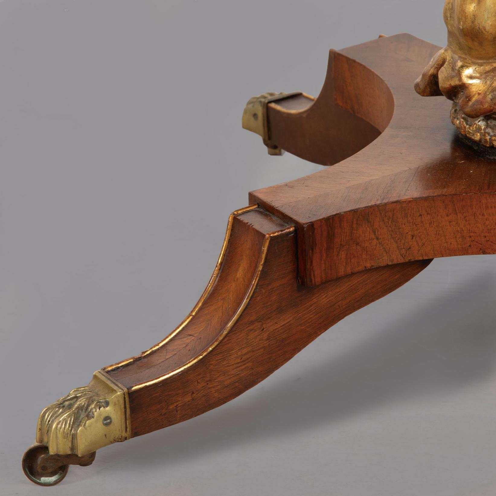 20th Century English Regency Style Tilt Top Table For Sale 2