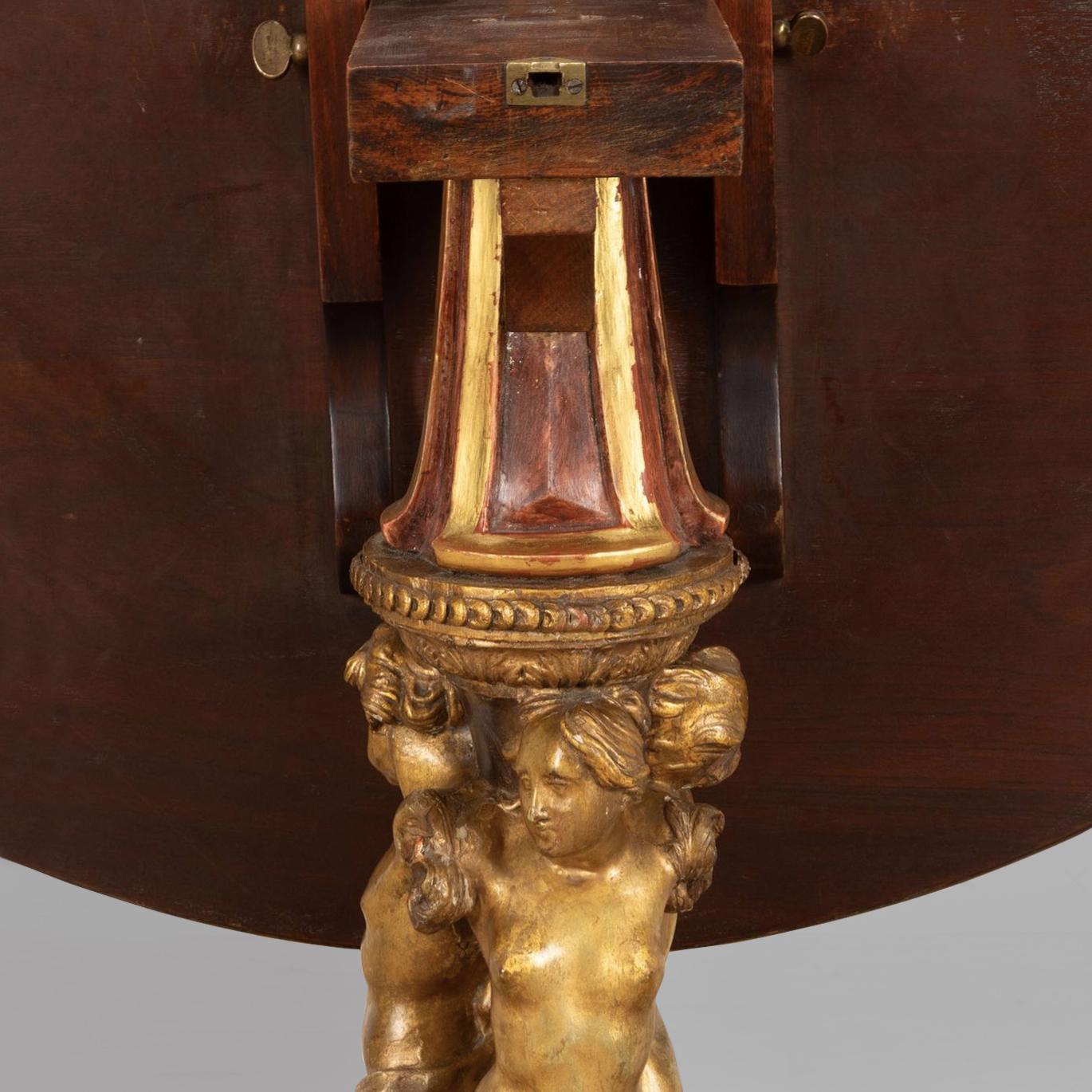20th Century English Regency Style Tilt Top Table For Sale 4
