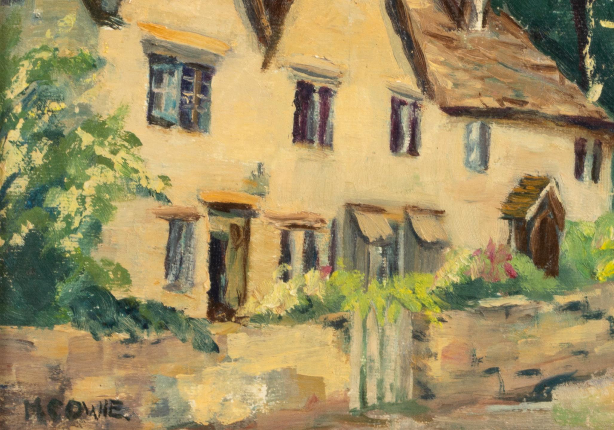 20th Century English School Oil on Board, Cotswolds Scene In Good Condition For Sale In London, GB