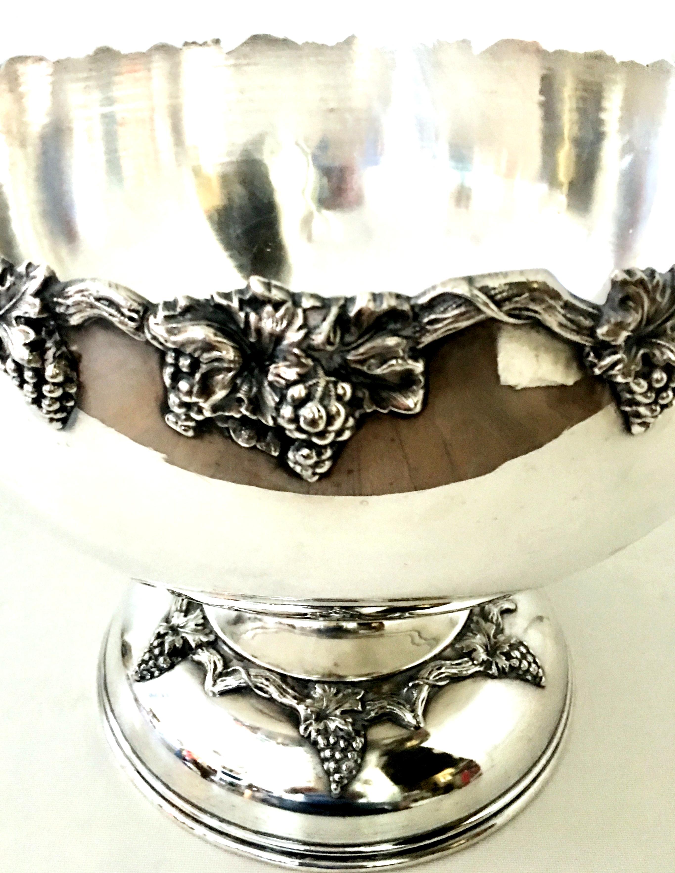 20th Century English Sheffield Silver Plate Punch Bowl By, Sheffield 1