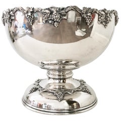20th Century English Sheffield Silver Plate Punch Bowl By, Sheffield