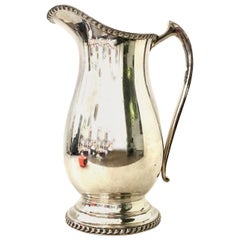 20th Century English Silver Plate Beverage Serving Pitcher by, Bristol