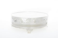 20th Century English Silver Round Footed Plateau / Dessert Stand
