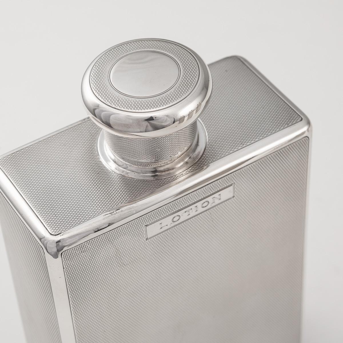 20th Century English Solid Silver Cased Perfume Bottles, London, c.1922 3