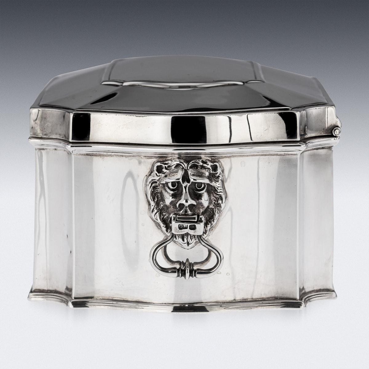 British 20th Century English Solid Silver Casket, Sheffield, c.1915 For Sale