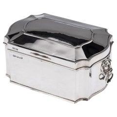 20th Century English Solid Silver Casket, Sheffield, c.1915