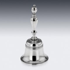 20th Century English Solid Silver Desk / Dinner Bell, C.J. Vamder, London c.1979