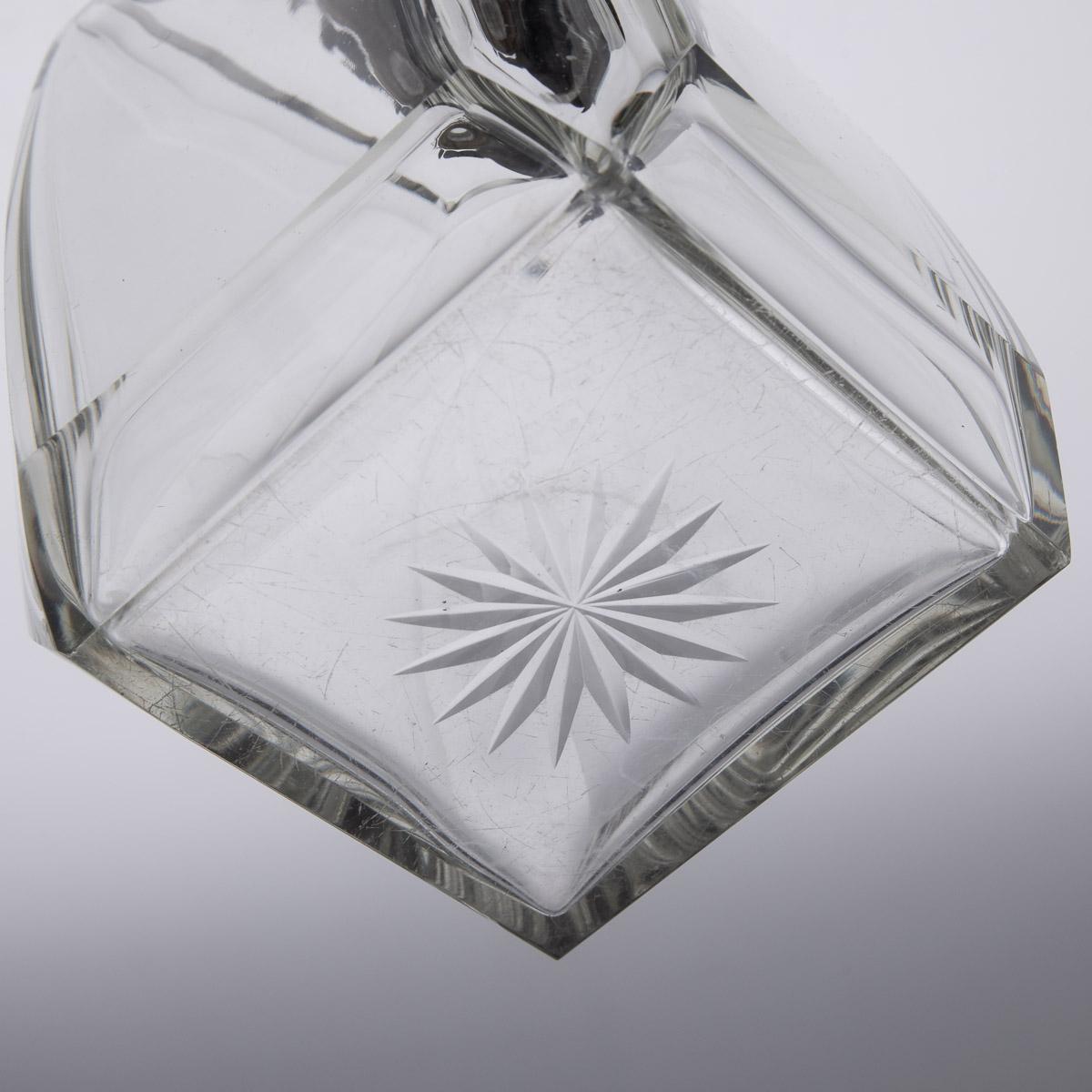Englische Spirituosenkaraffe aus massivem Silber und Glas, 20. Jahrhundert, Mappin & Webb, ca. 1929 im Angebot 10