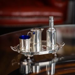 Englisches conditionment-Set aus massivem Silber des 20. Jahrhunderts, neuartiger Zustand, W.H Haseler, um 1929