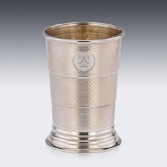 20th Century English Solid Silver Telescope Beaker & Case, c.1922