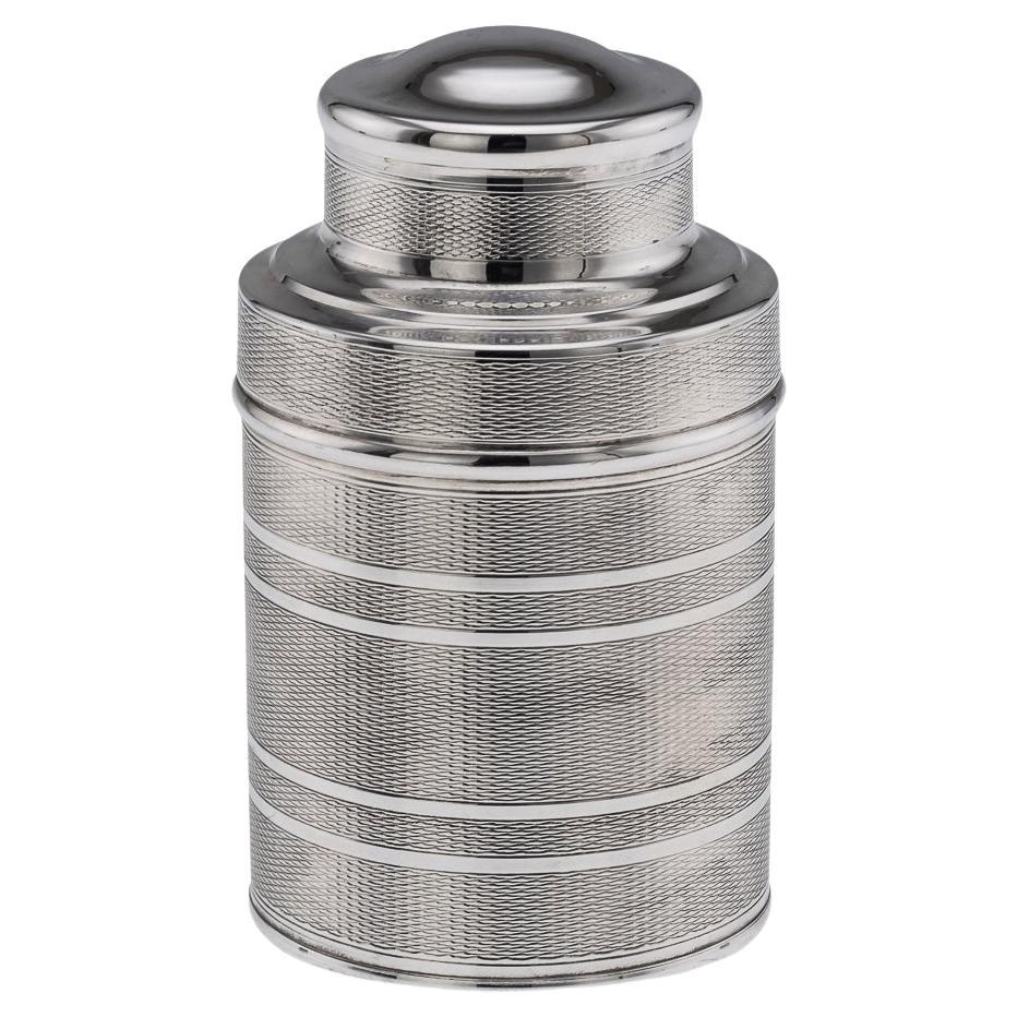 20th Century English Solid Silver Travel Cocktail Shaker