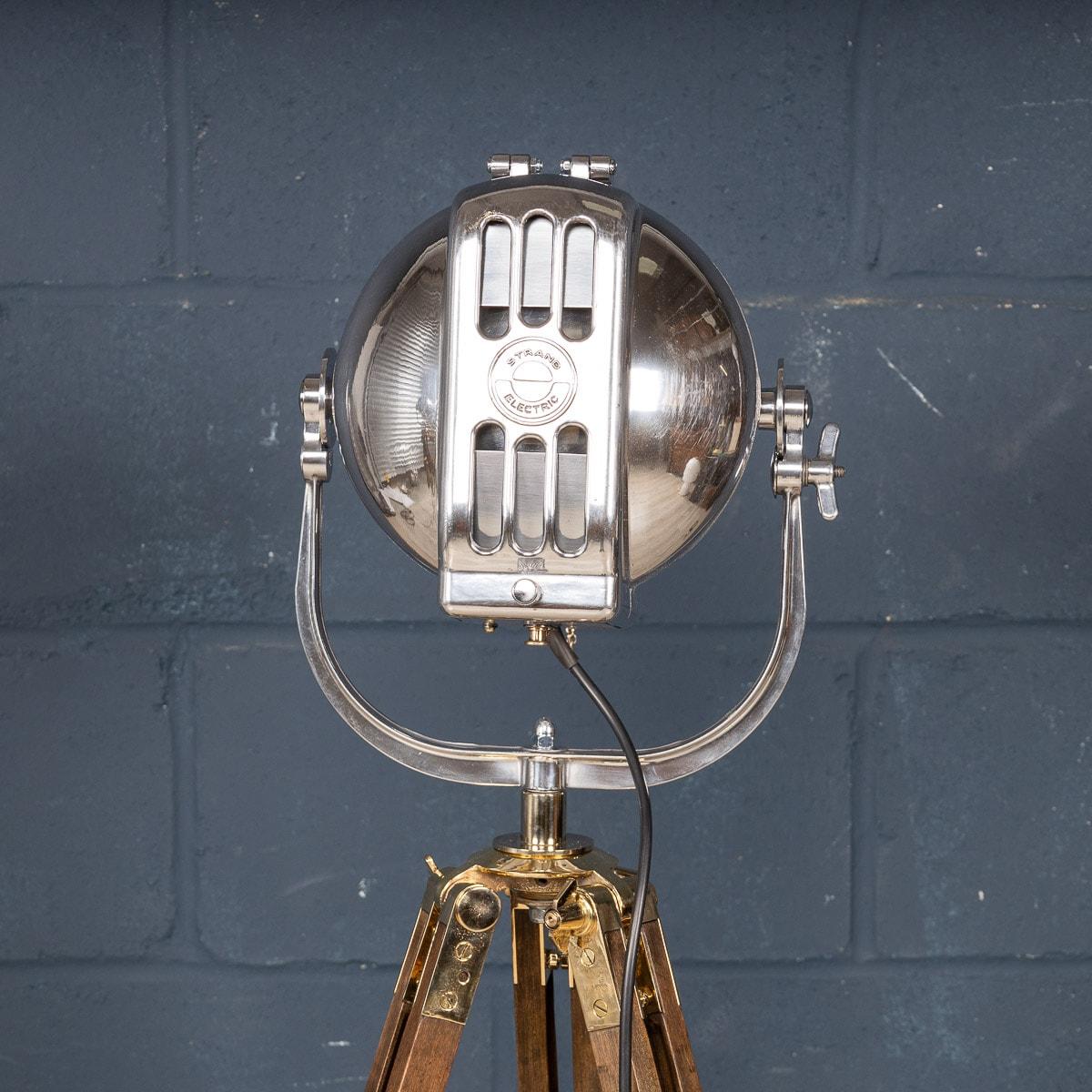 Metal 20th Century English Strand Electric Theatre Lamp