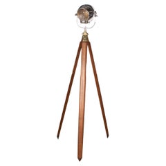 20th Century English "Strand Electric" Theatre Lamp On A Tripod Stand