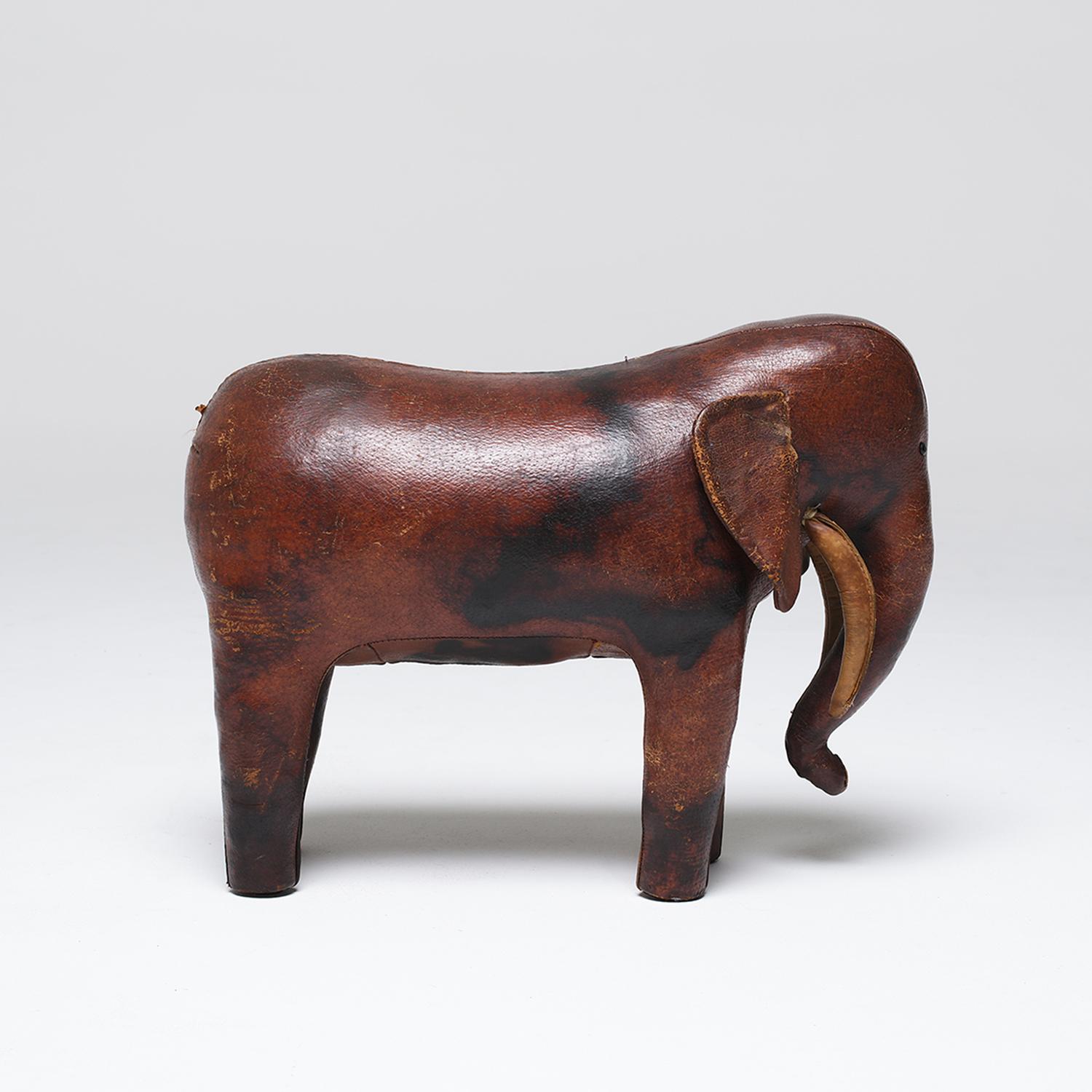 20th Century English Vintage Elephant Footstool by Dimitri Omersa For Sale 6