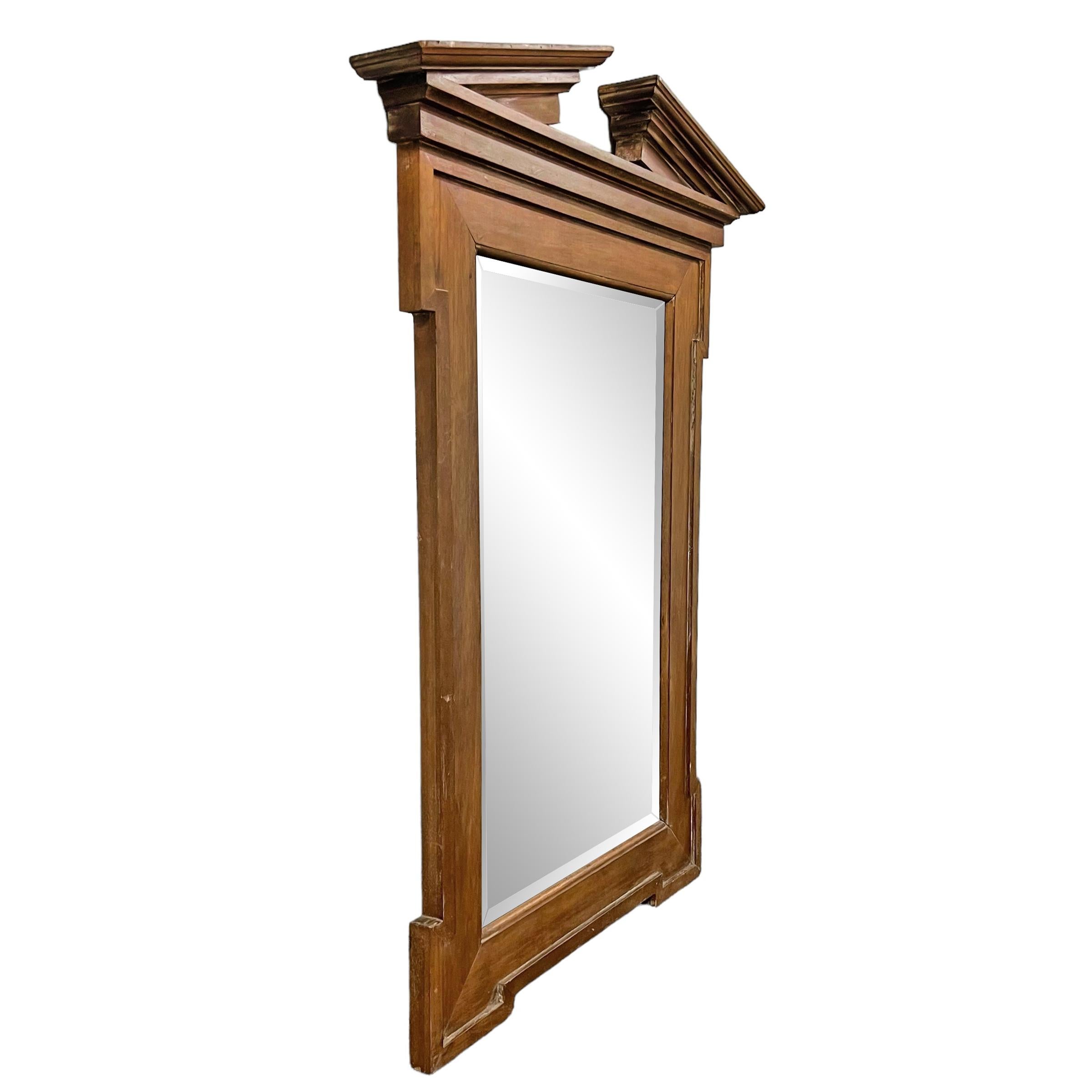 Georgian 20th Century English Walnut Framed Mirror