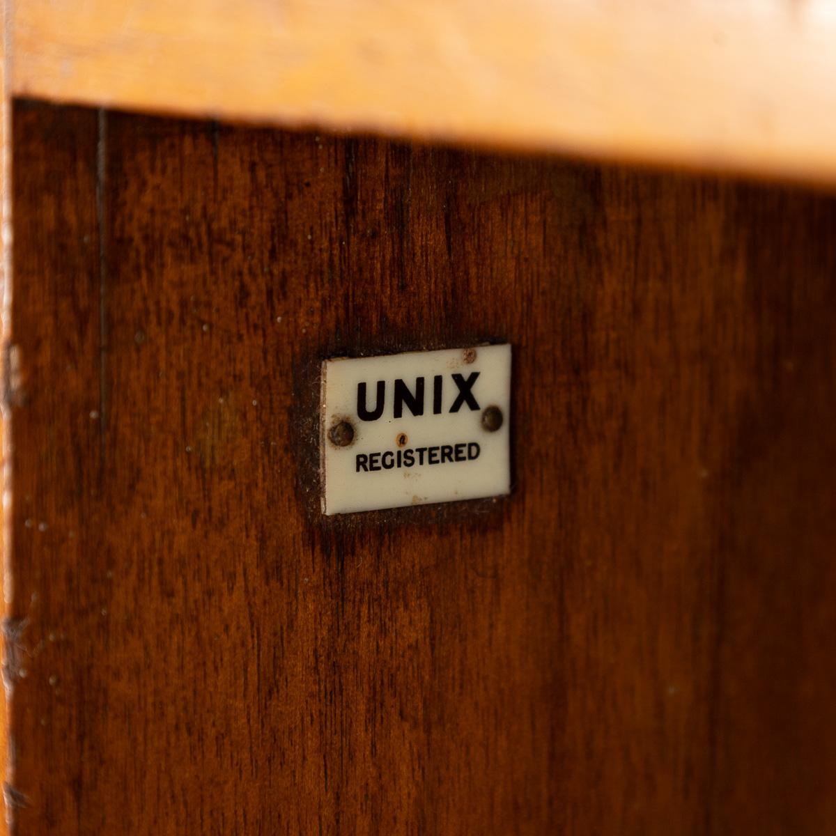 20th Century English Walnut Modular Shelving Boxes By Unix c.1960 For Sale 8