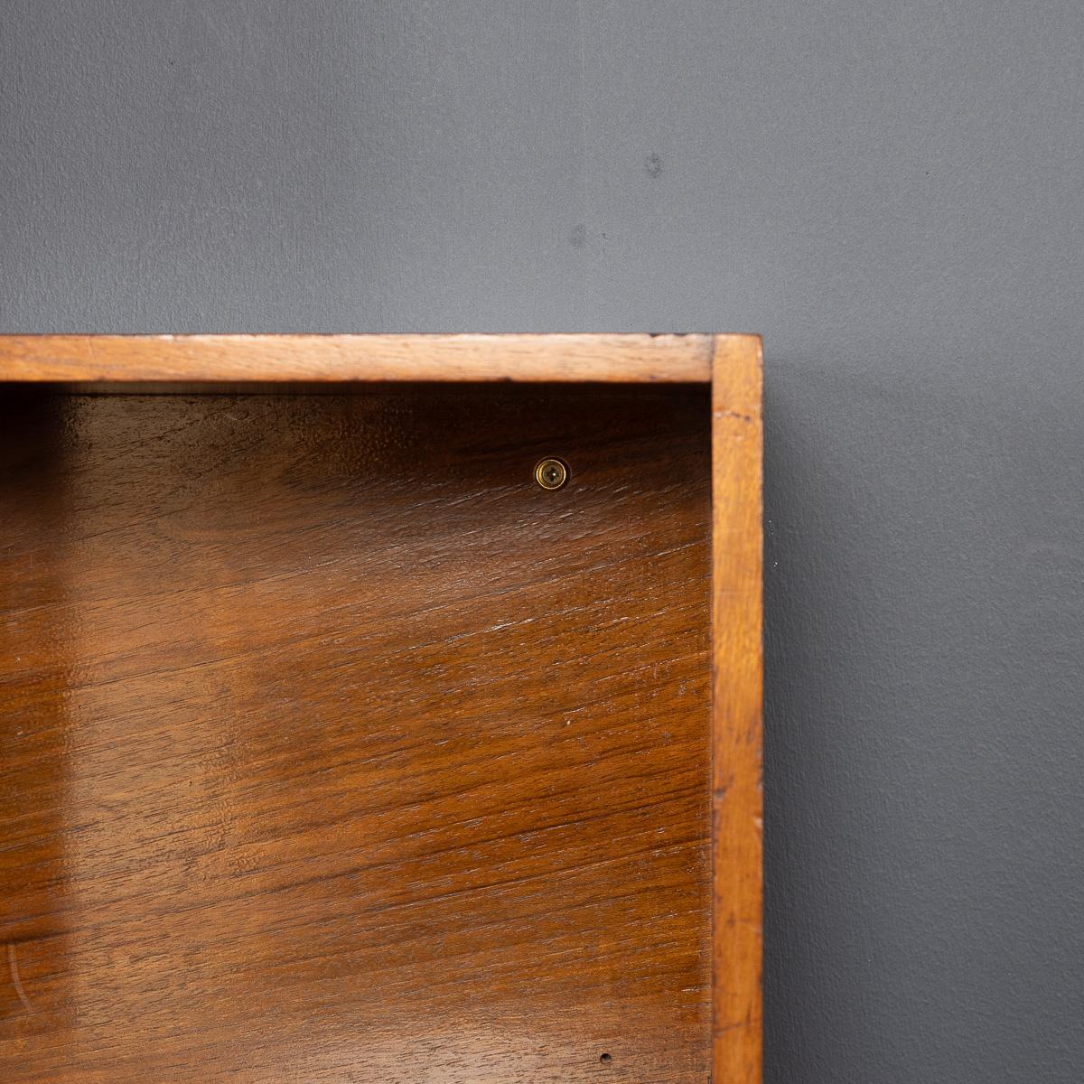 20th Century English Walnut Modular Shelving Boxes By Unix c.1960 For Sale 2