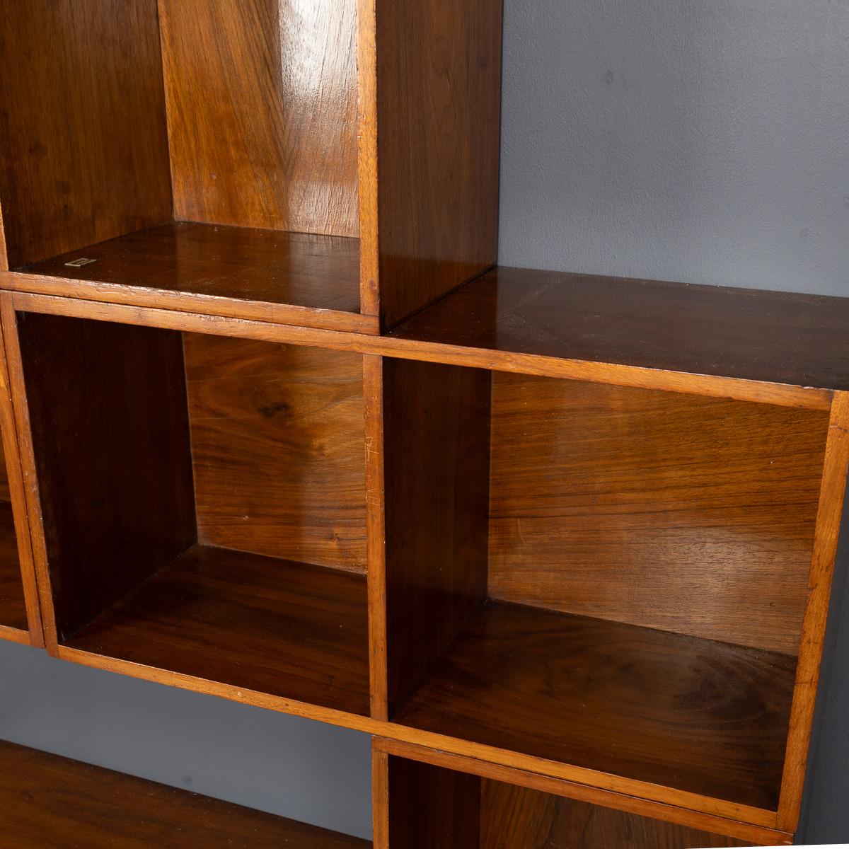 20th Century English Walnut Modular Shelving Boxes By Unix c.1960 For Sale 3