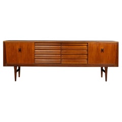 20th Century English Walnut Sideboard By Elliots Of Newbury c.1960