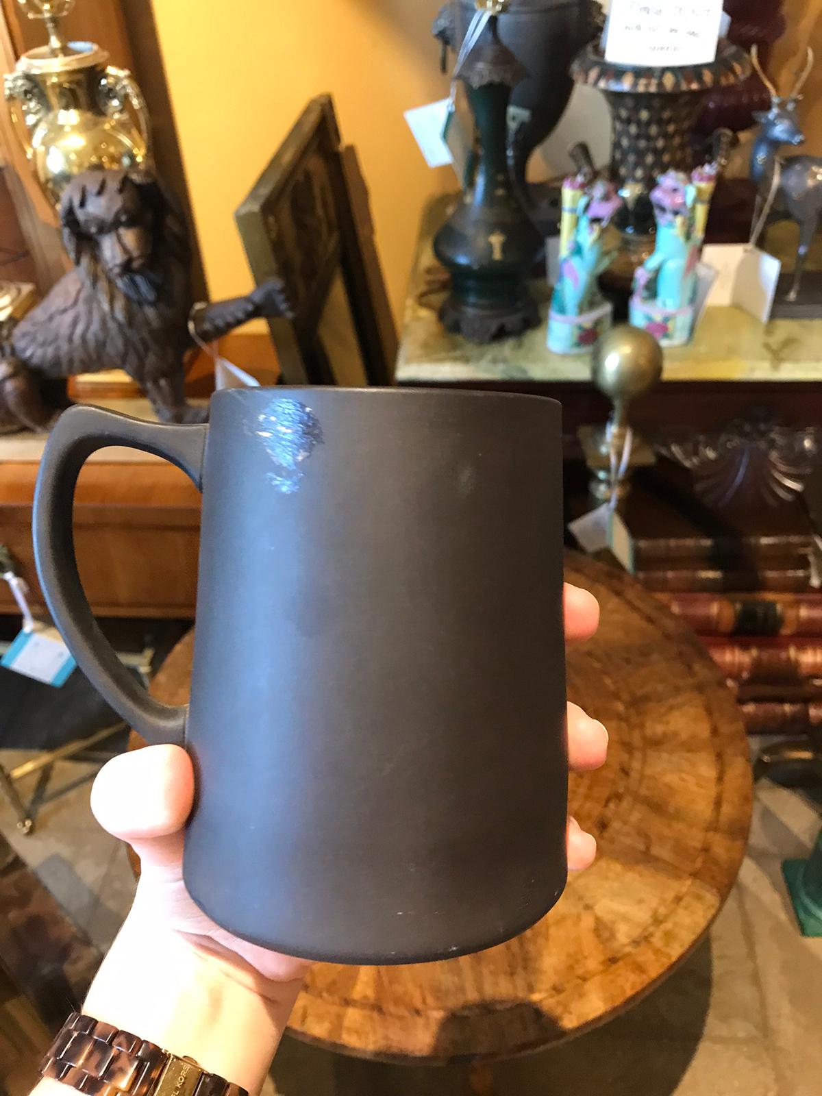 20th Century English Wedgwood Basalt Cup with Handle For Sale 4