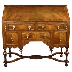 20th Century English William & Mary Style Walnut Bureau