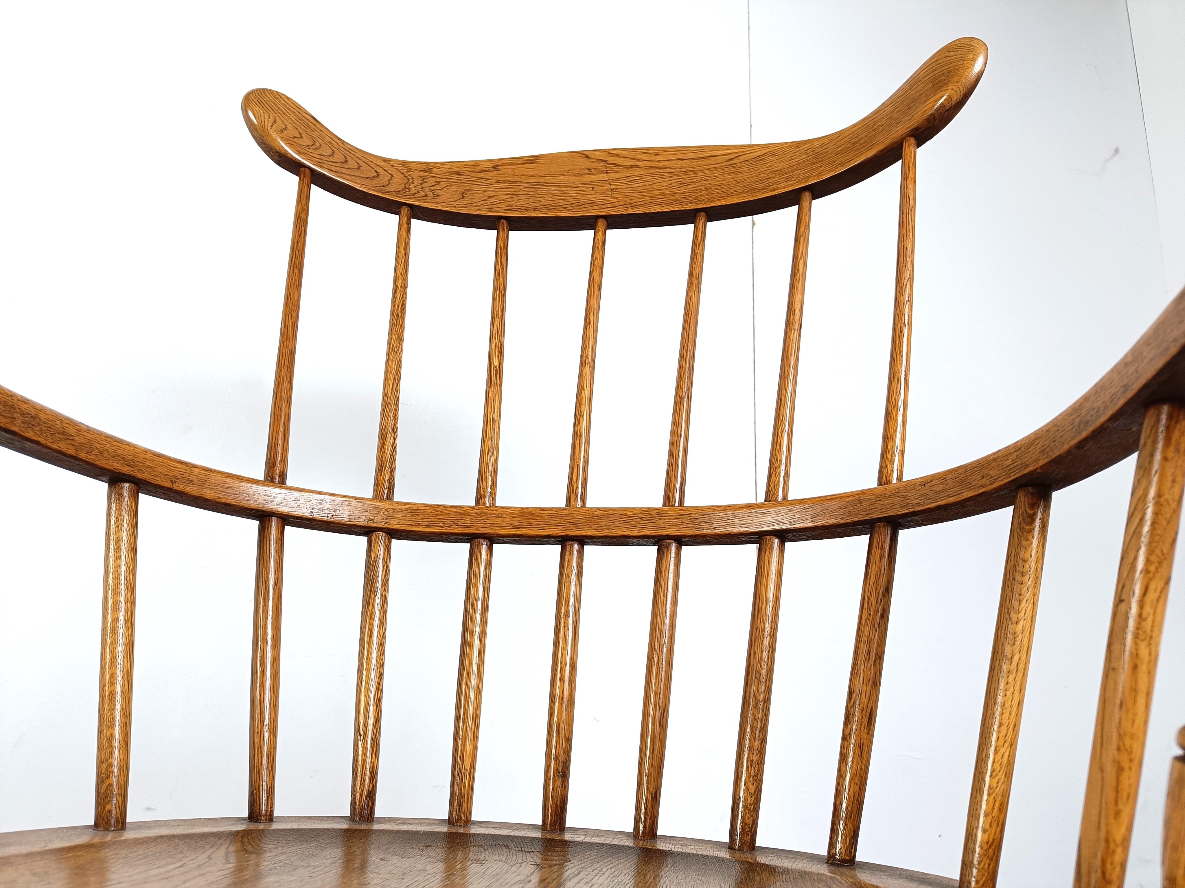 20th century English Windsor armchairs, set of 2 4