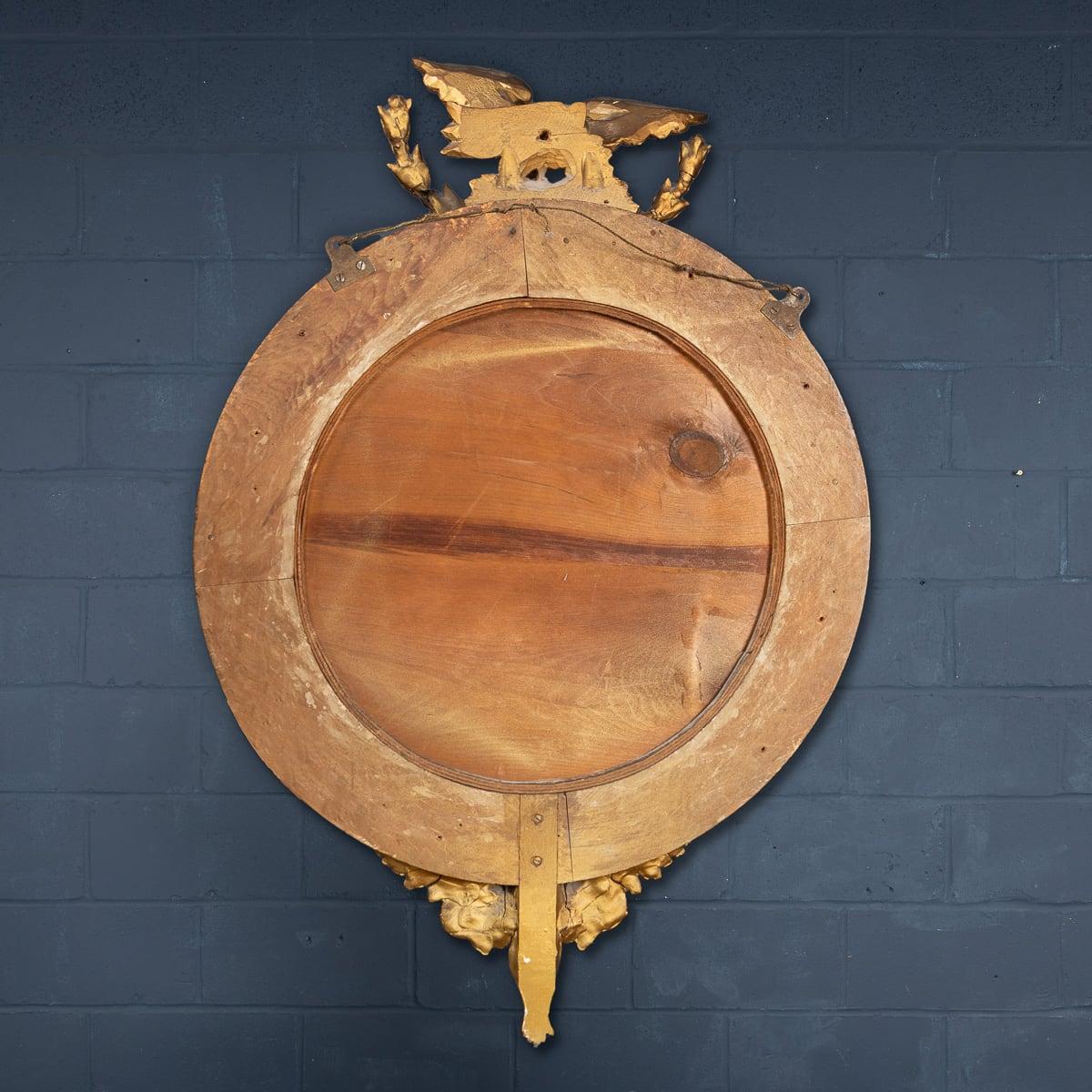 Other 20th Century English Wood & Plaster Framed Convex Mirror