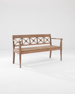 20th Century English Wooden Bench