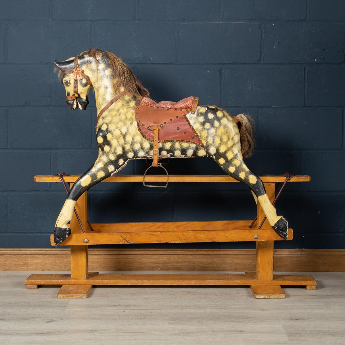 20th Century English Wooden Rocking Horse, circa 1930 at 1stDibs