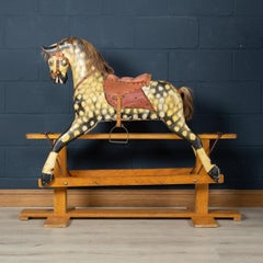 20th Century English Wooden Rocking Horse, circa 1930