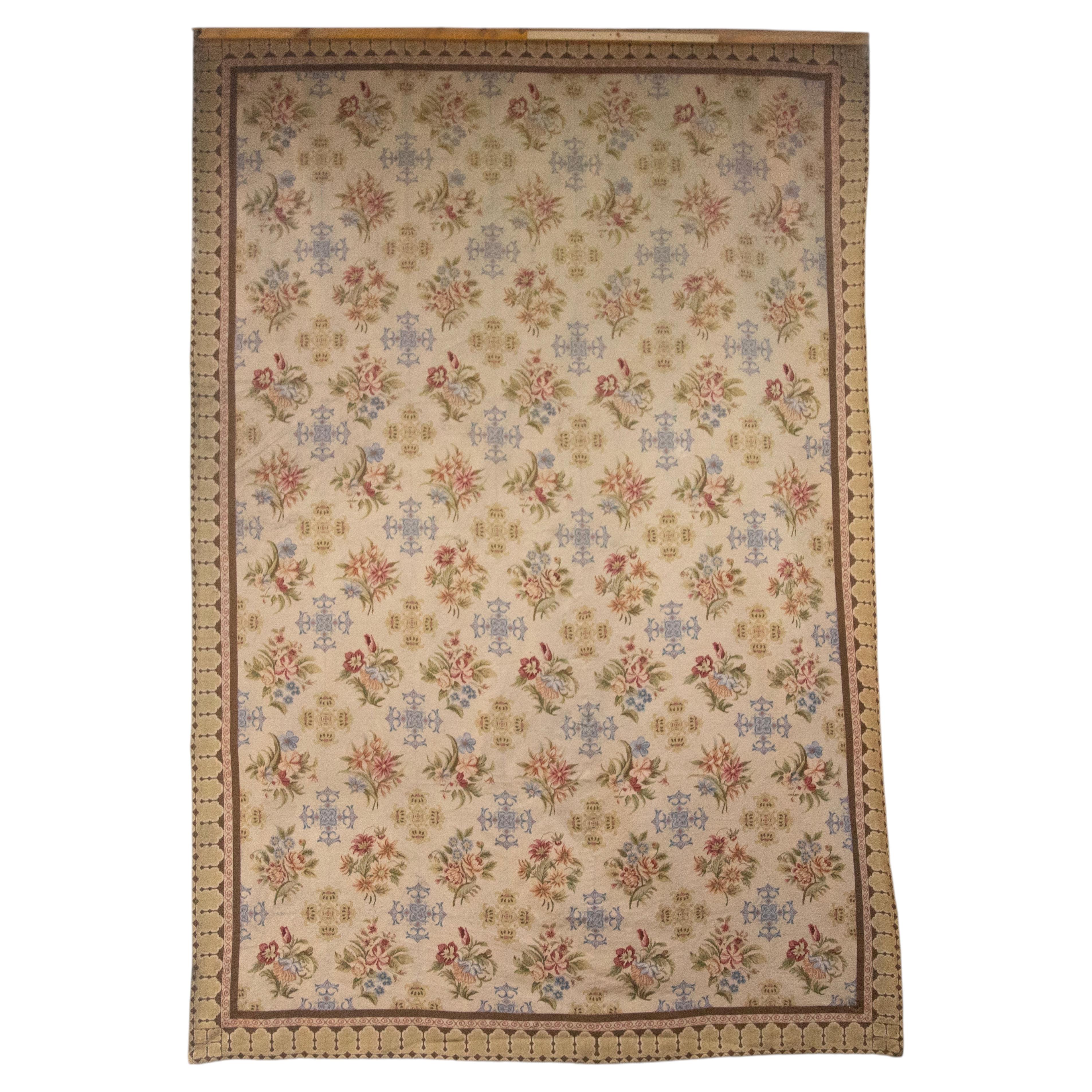 20th Century English Wool Work Carpet